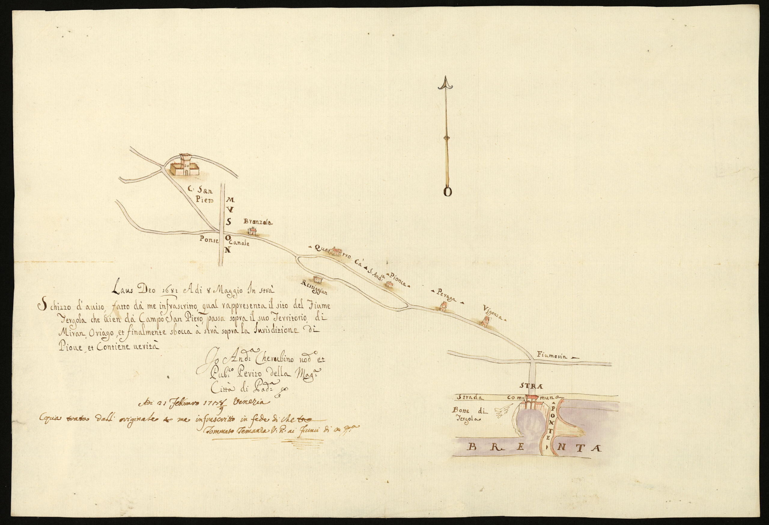 Mulini sulla Tergola da Villa del Conte al Brenta