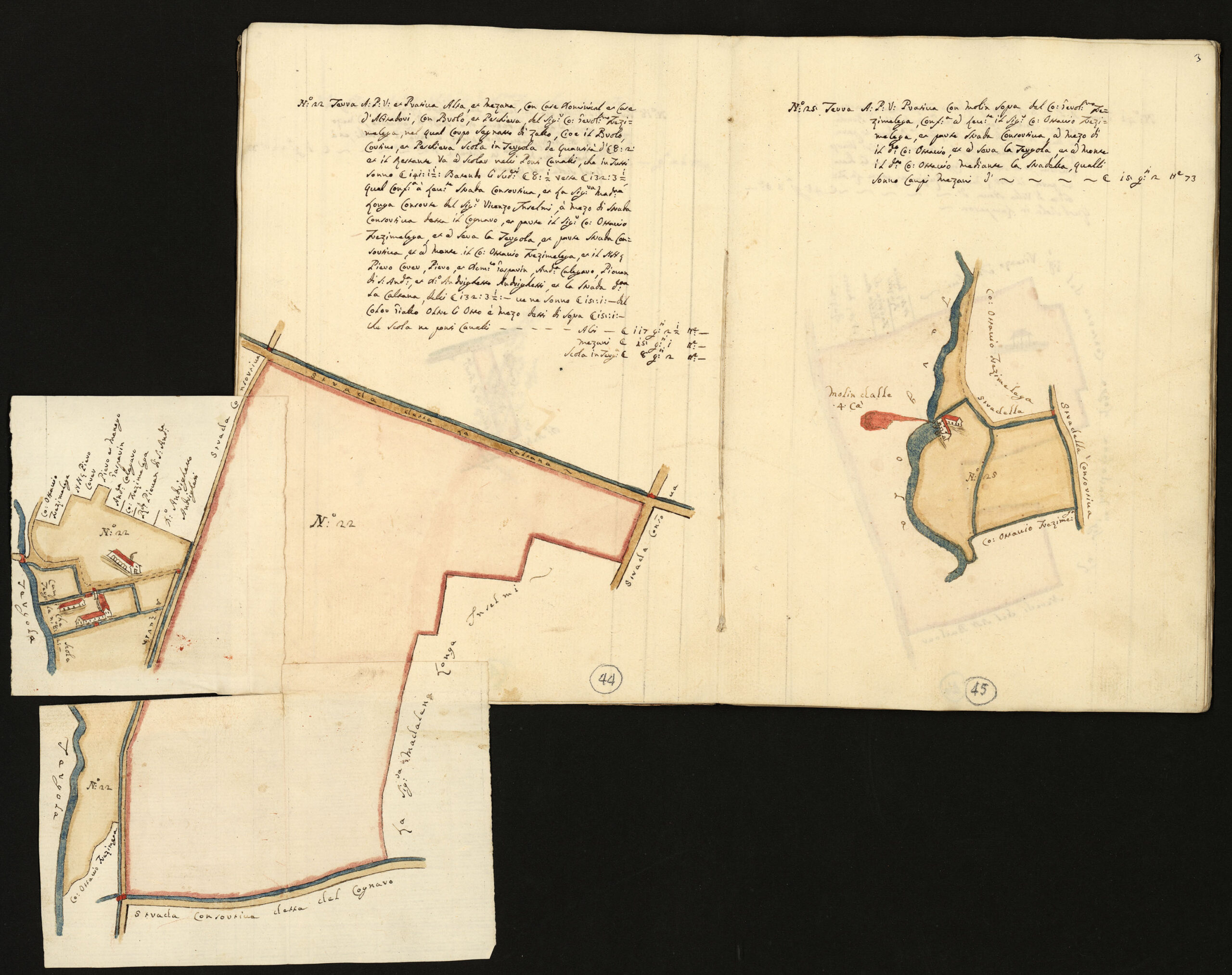 Archivi Privati Frigimelica b 385 dis 44-45