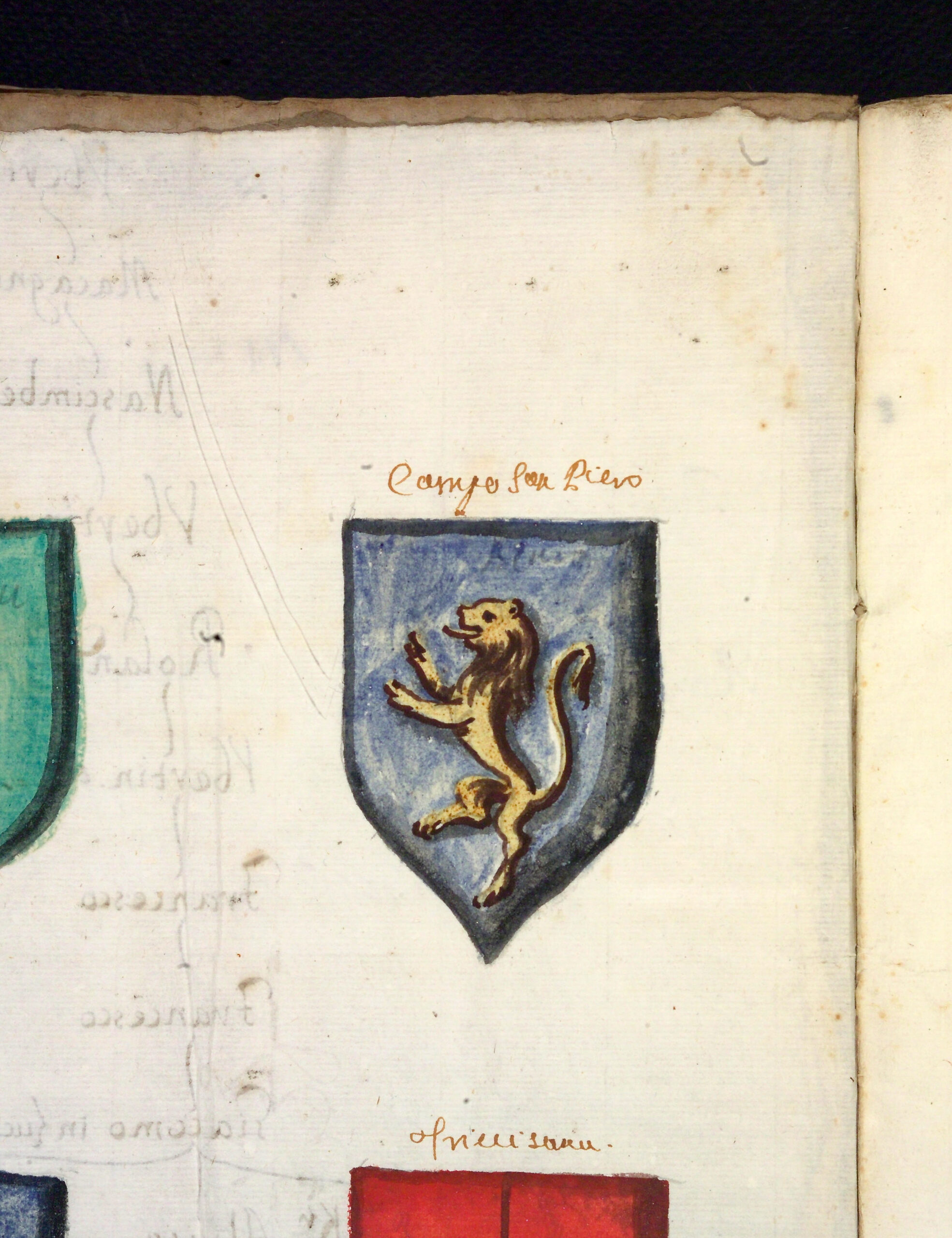 Archivi privati Grompo b 45 stemma Camposampiero