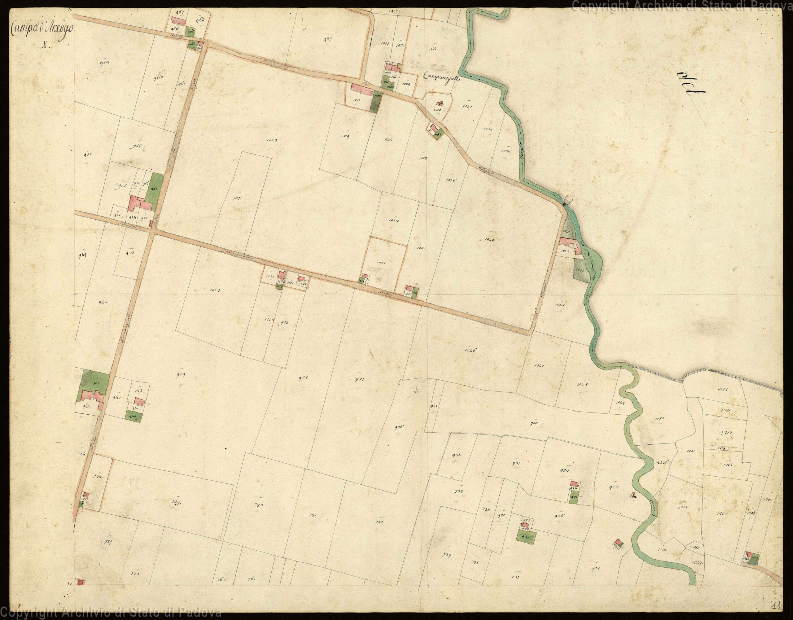 Catasto Austriaco Campodarsego f X