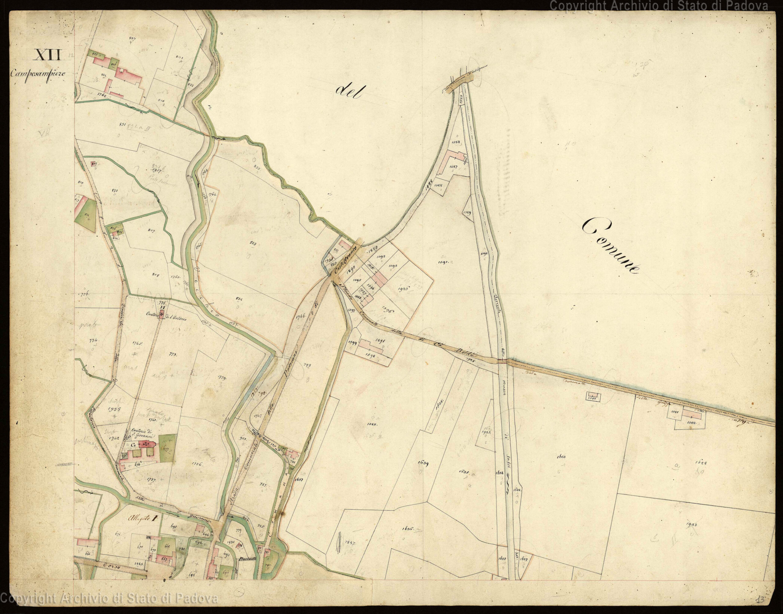 Catasto Austriaco Camposampiero f XII