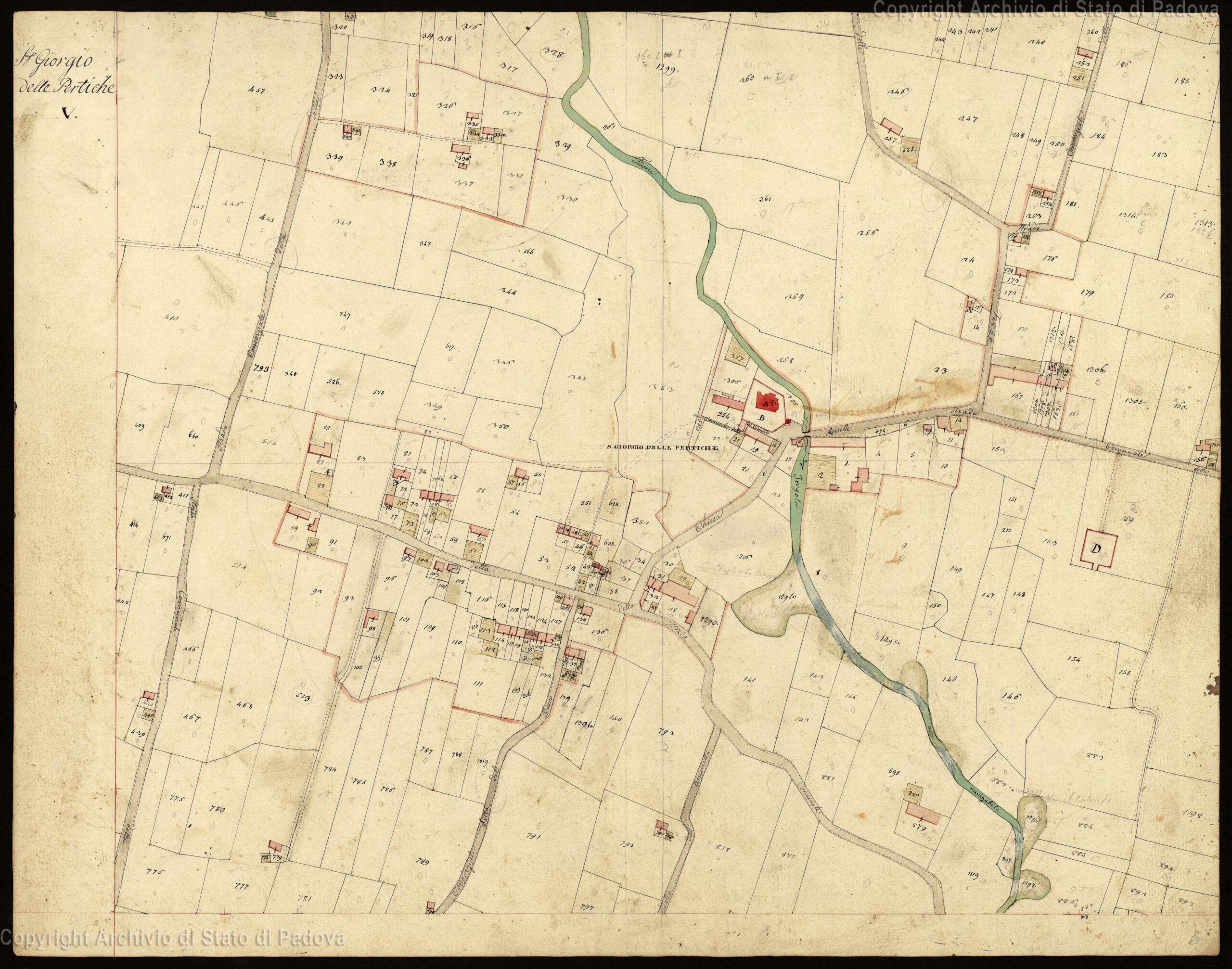Catasto Austriaco S Giorgio delle Pertiche f V