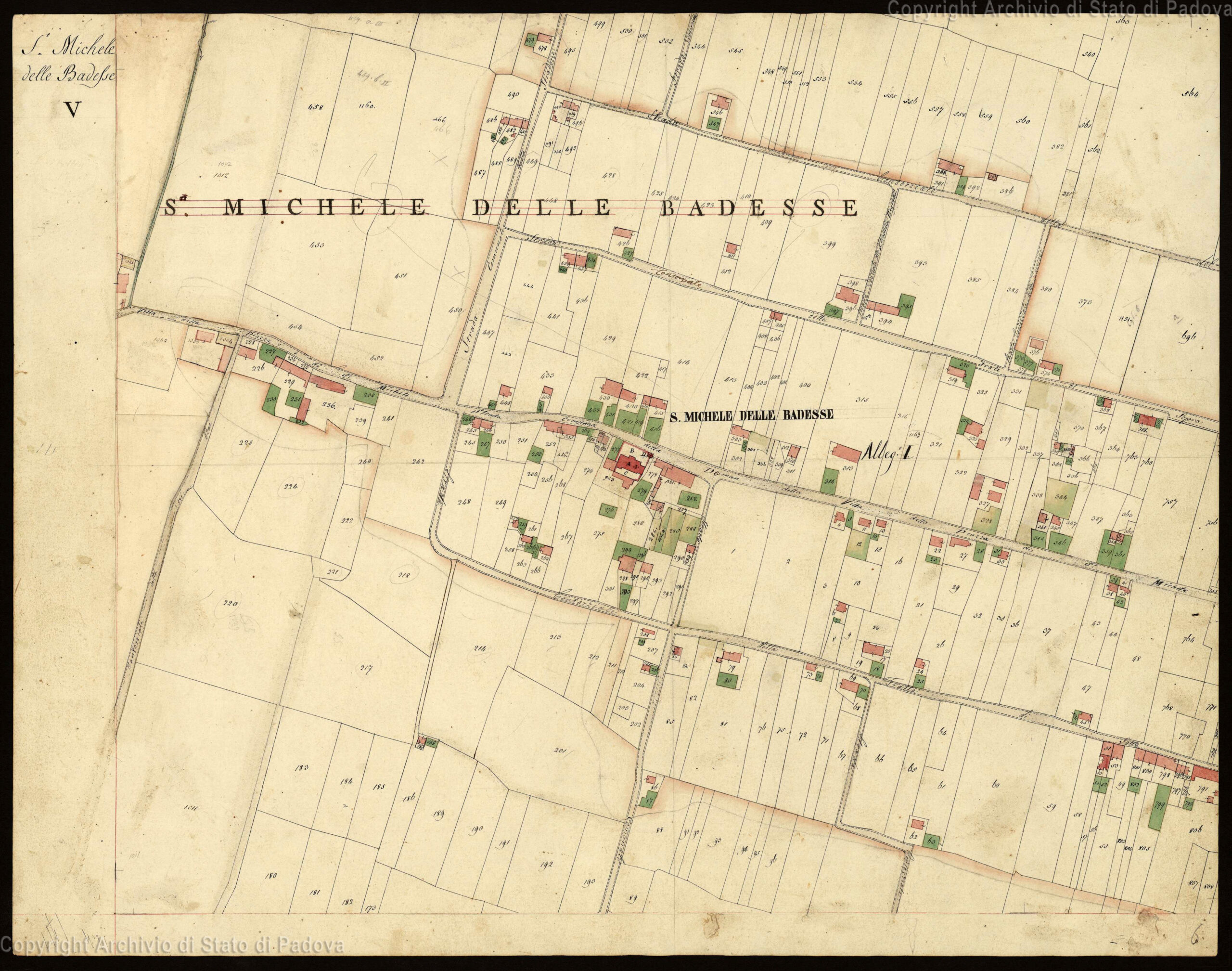 Catasto Austriaco S Michele delle Badesse f V
