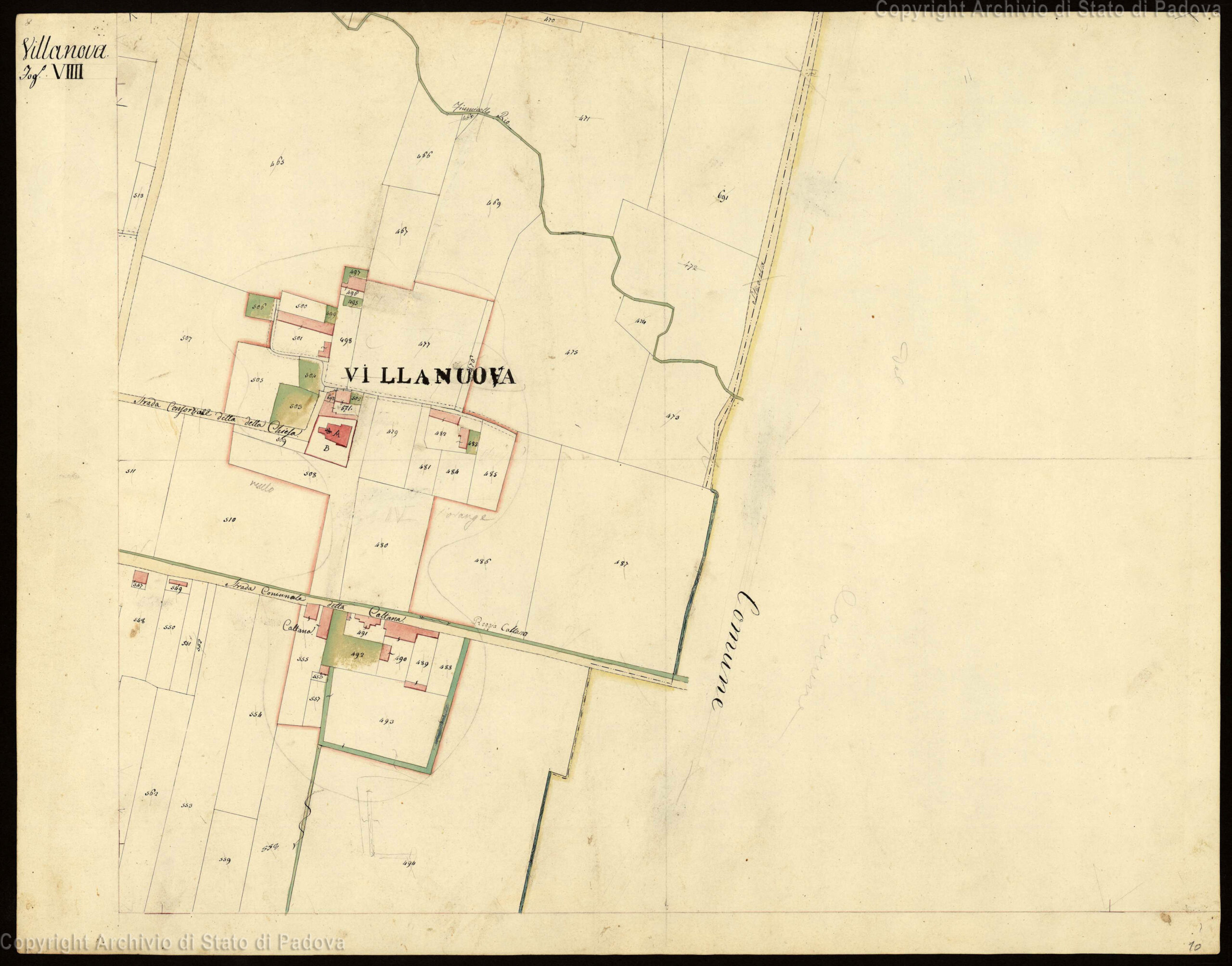 Catasto Austriaco Villanova f IX