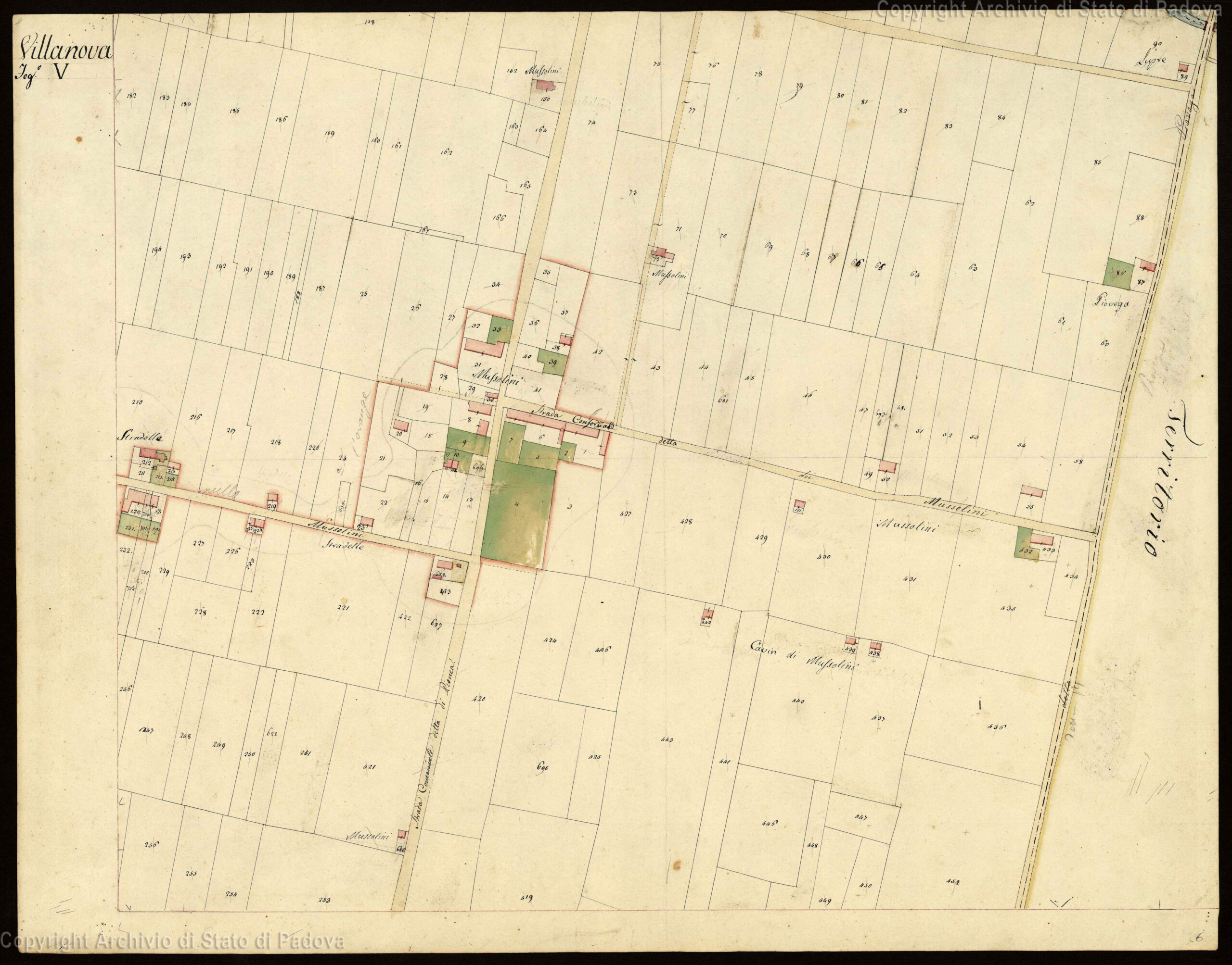 Catasto Austriaco Villanova f V